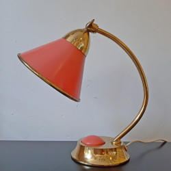 Cute table lamp bakelite and brass