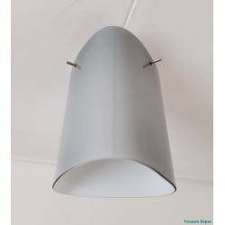 Grey glass ceiling lamp