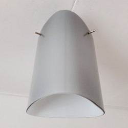 Grey glass ceiling lamp