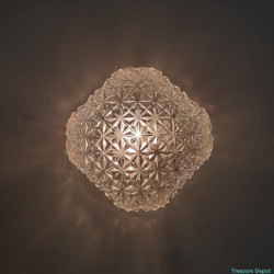 Square ceiling or wall lamp