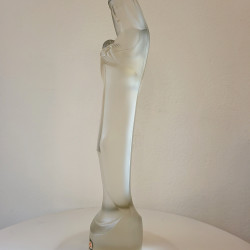 Art Deco Leerdam glass Madonna statue