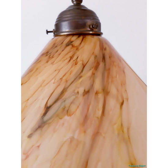 Marbled hanging lamp